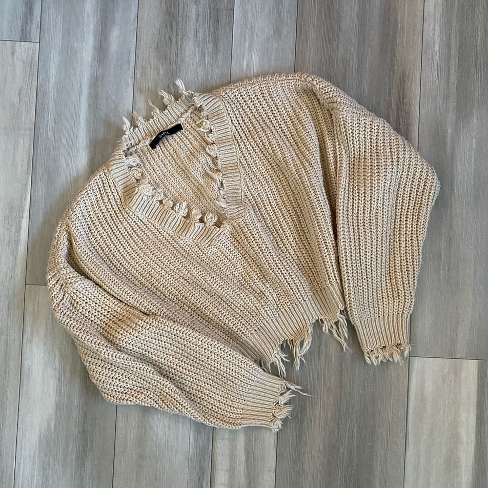 Zaful Cropped Sweater - Size Small